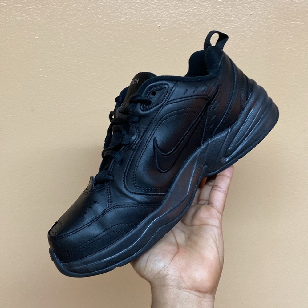 Nike Air Monarch IV “Black Metallic Silver” Size 9.5 Wide 416355-001 - Picture 9 of 17